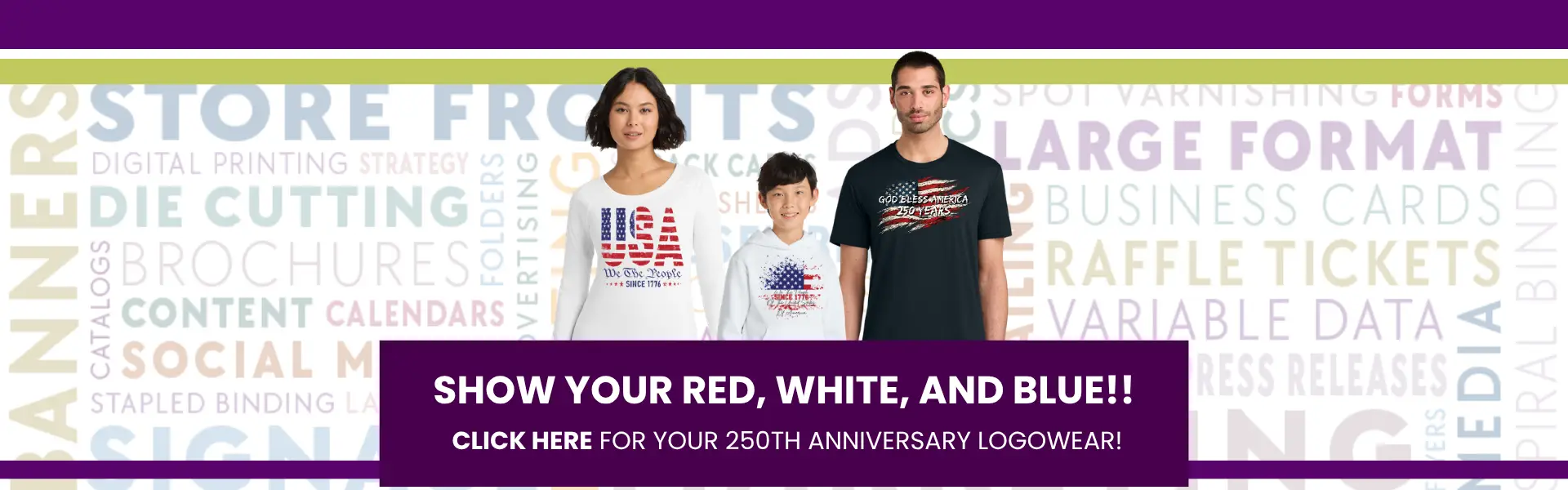 CLICK HERE FOR 250TH ANNIVERSARY LOGOWEAR!